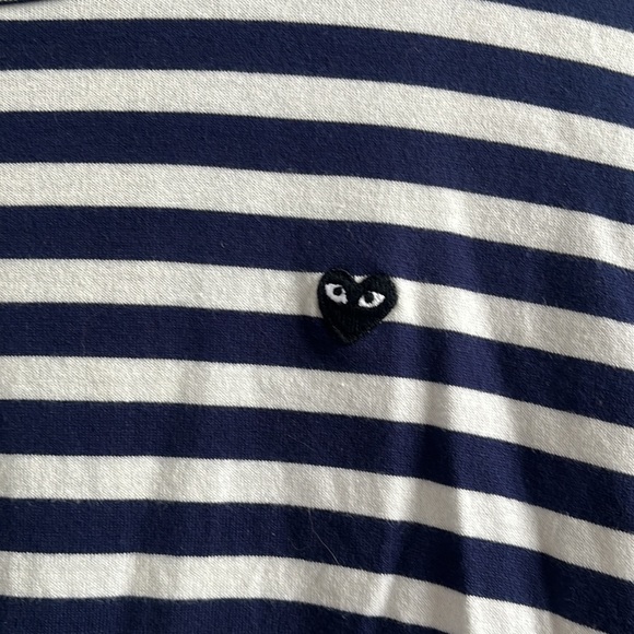 Comme des Garçons PLAY long sleeve striped unisex r-shirt - Picture 2 of 6